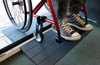 Rampas para accesibilidad en la ducha con sillas de ruedas