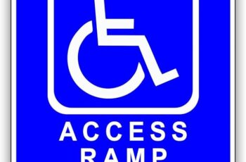 Encuentra un cartel de rampa para discapacitados cerca de ti